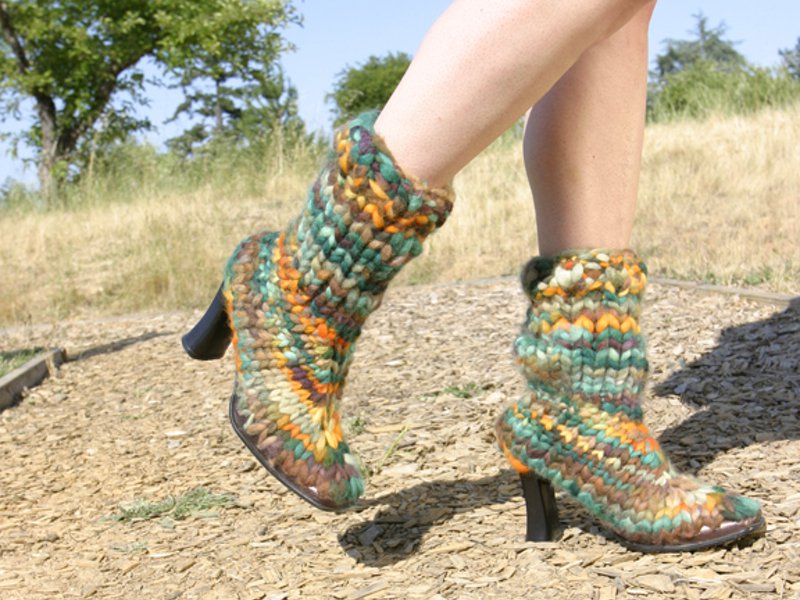 knitted boots XHAFTLX