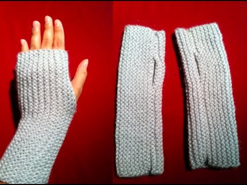 knitted fingerless gloves | a quick and easy knitted project | fingerless  mitts PBUHOTZ