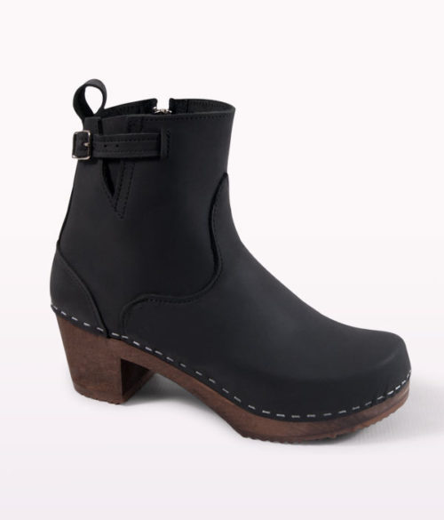 manhattan black clog boots for women 1 HKZTZPE