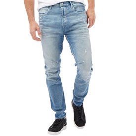 mens jeans jack and jones mens luke echo relaxed fit jeans blue denim TODPHXK