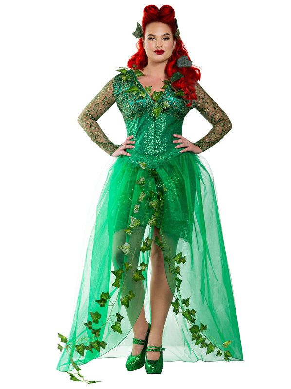 plus size halloween costumes check out womenu0027s sexy curvy ivyu0027s poison costume - sexy plus size  halloween costumes QPAAAHU