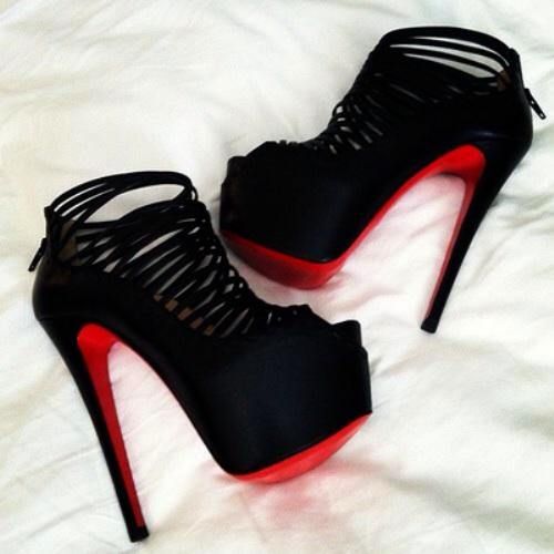 red bottom heels shoes black high heels red heels high heels strappy black heels red high heels MUUYQMJ