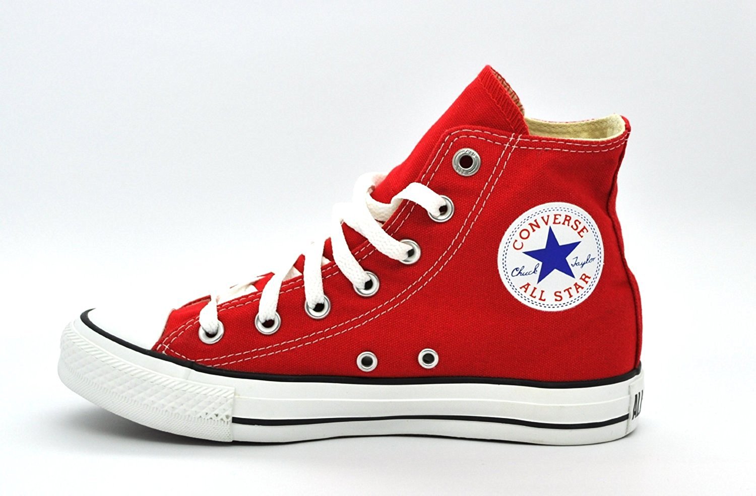 red converse amazon.com | converse unisex high top sneakers red m9621 9.5 | fashion  sneakers QNKYDVO