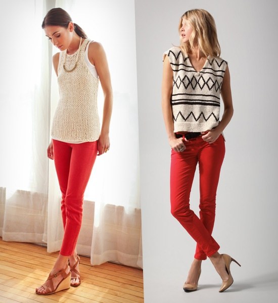 Create a striking and long lasting impression on people by wearing these red jeans