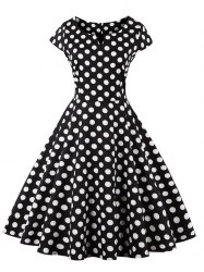 retro dresses polka dot pattern retro style dress CGDQEFK