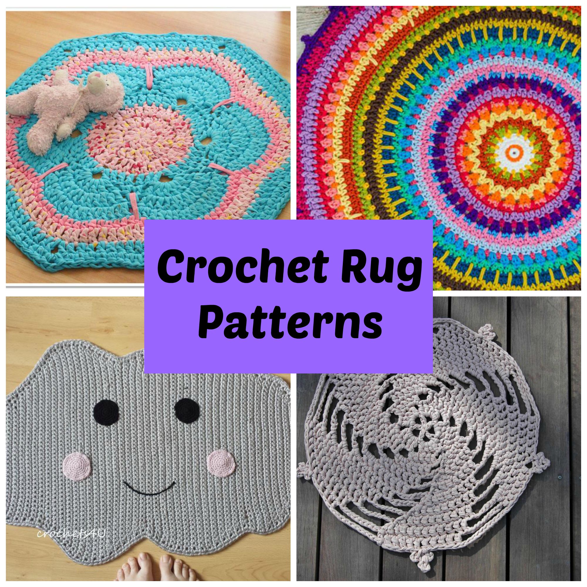revive any room with 7 quick crochet rug patterns CQLXIHT