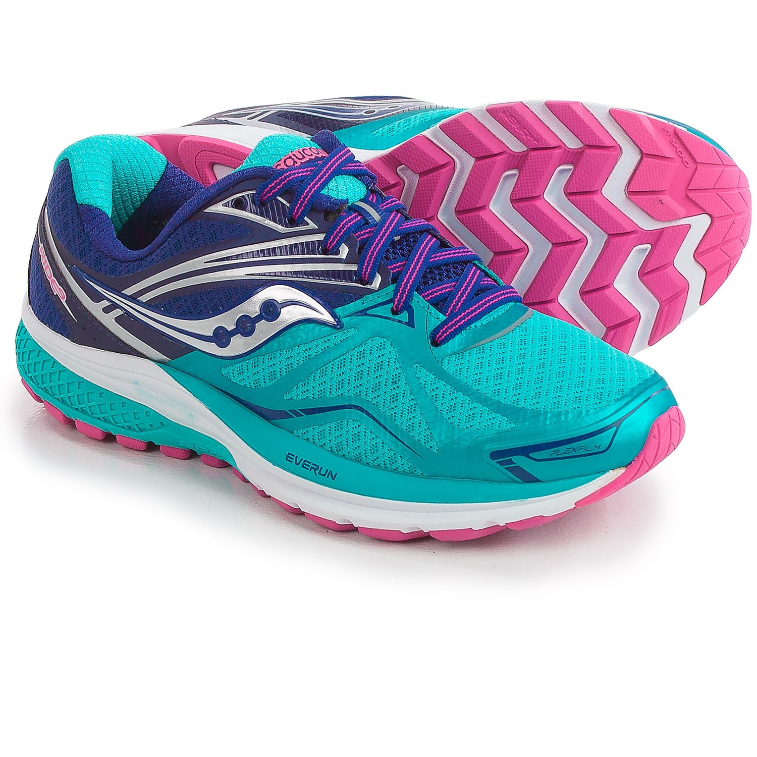 saucony running shoes saucony ride 9 running shoes (for women) in navy/blue/pink OBRDFVG