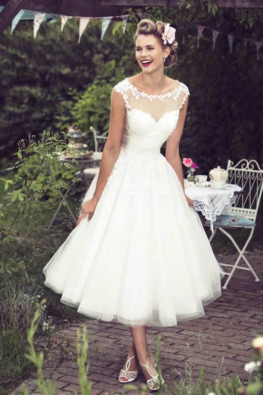short wedding dress brighton belle tea length wedding dress | mae TRDZCSJ