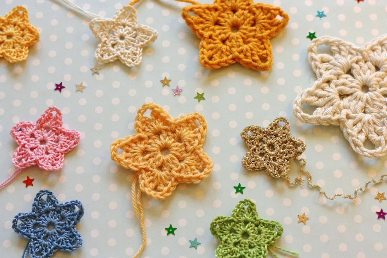 star crochet pattern 9.crochet easy star colour free pattern IYOWBUA
