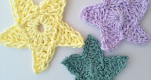 star crochet pattern how to crochet a star tutorial all three stars LDQQAHD