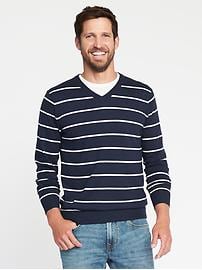 sweaters for men striped v-neck sweater for men MDCONDU