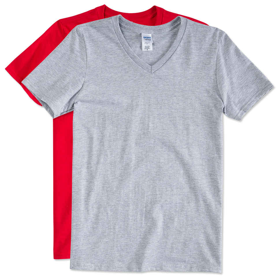 v neck t shirts custom gildan softstyle jersey v-neck t-shirt - design short sleeve t-shirts  online at customink.com HMOKDAG