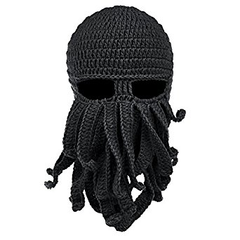 vbiger beard hat beanie hat knit hat winter warm octopus hat windproof  funny for WFATCUJ