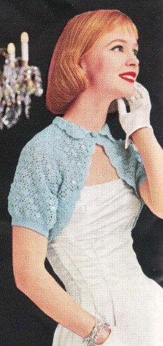 Vintage crochet shrug sparkly evening bolero shrug vintage crochet pattern pdf FCLDXFA