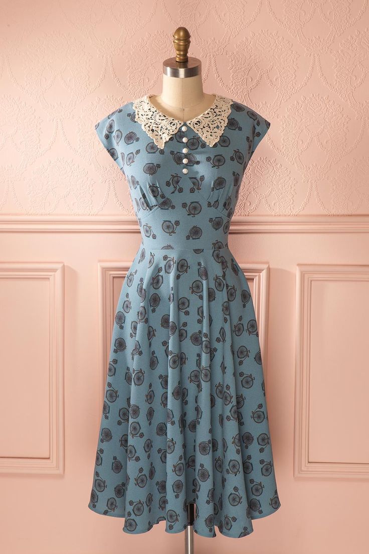 Vintage style dresses are from a particular period of fashion of a bygone era