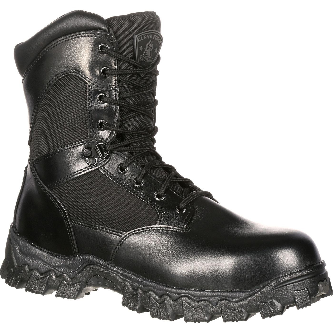 waterproof boots rocky alphaforce zipper waterproof duty boot, , large NCNXCXP