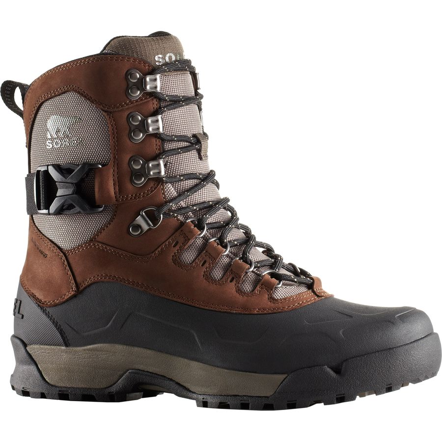 waterproof boots sorel - paxson tall waterproof boot - menu0027s - tobacco/wet sand MHEQPUO