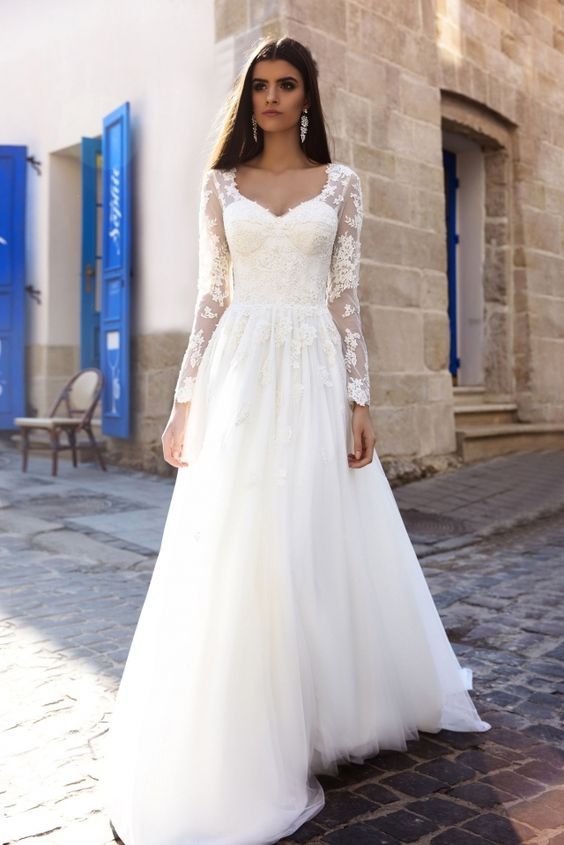 wedding dresses with sleeves best 25+ sleeve wedding dresses ideas on pinterest | lace sleeve wedding  dress, lace DUPSONV