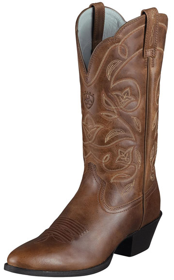 western boots for women ariat womenu0027s heritage western r toe cowboy boots - russet rebel MRIJGTQ