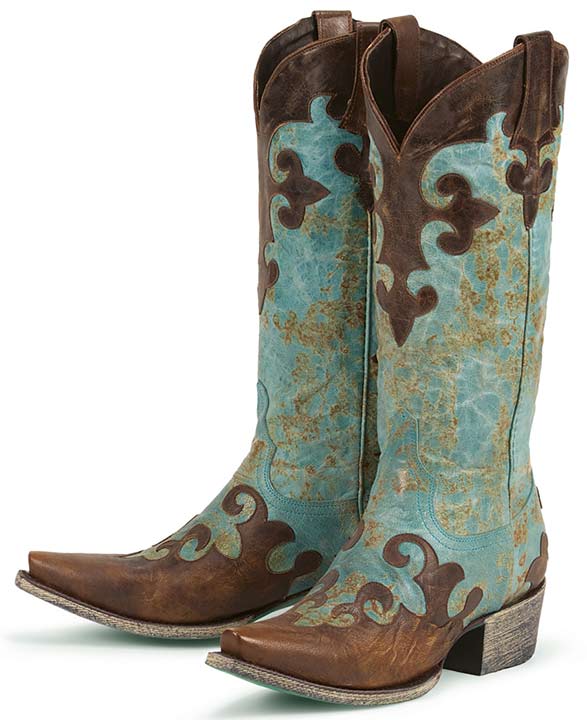 western boots for women lane boots womenu0027s u0027dawsonu0027 cowboy boots - turquoise/ brown ... XLQTUKZ