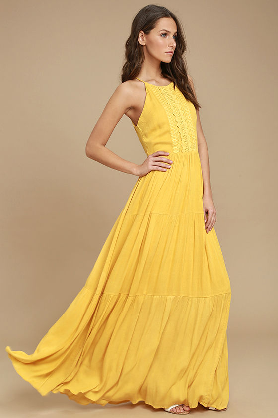 yellow maxi dress for life golden yellow embroidered maxi dress 1 QFMEUCQ