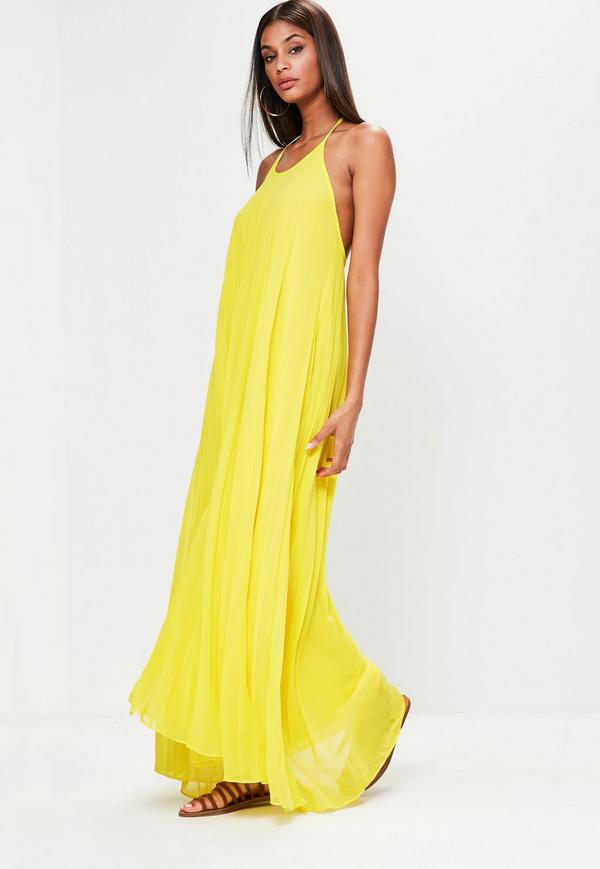 yellow maxi dress yellow pleated maxi dress. $67.00. previous next CAPOWIU