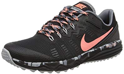 nike trail running shoes nike womenu0027s dual fusion 2 trail running shoe, black/atomic pink/cool grey VAQIKPK
