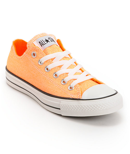 orange converse converse chuck taylor all star washed neon orange shoes ... XBZWYPB