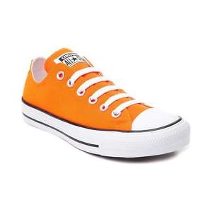 orange converse image is loading new-converse-chuck-taylor-all-star-lo-sneaker- EEMVUQQ