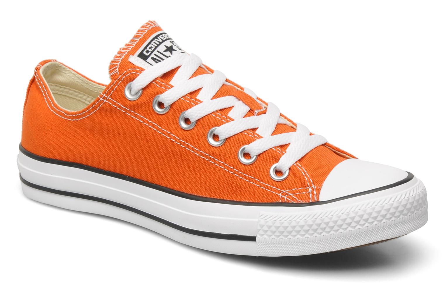 orange converse trainers converse chuck taylor all star ox w orange detailed view/ pair view LFXSEPS