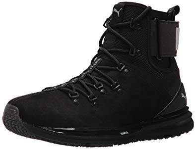 puma boots puma menu0027s ignite limitless boot leather sneaker, black black, ... TVQLRLI