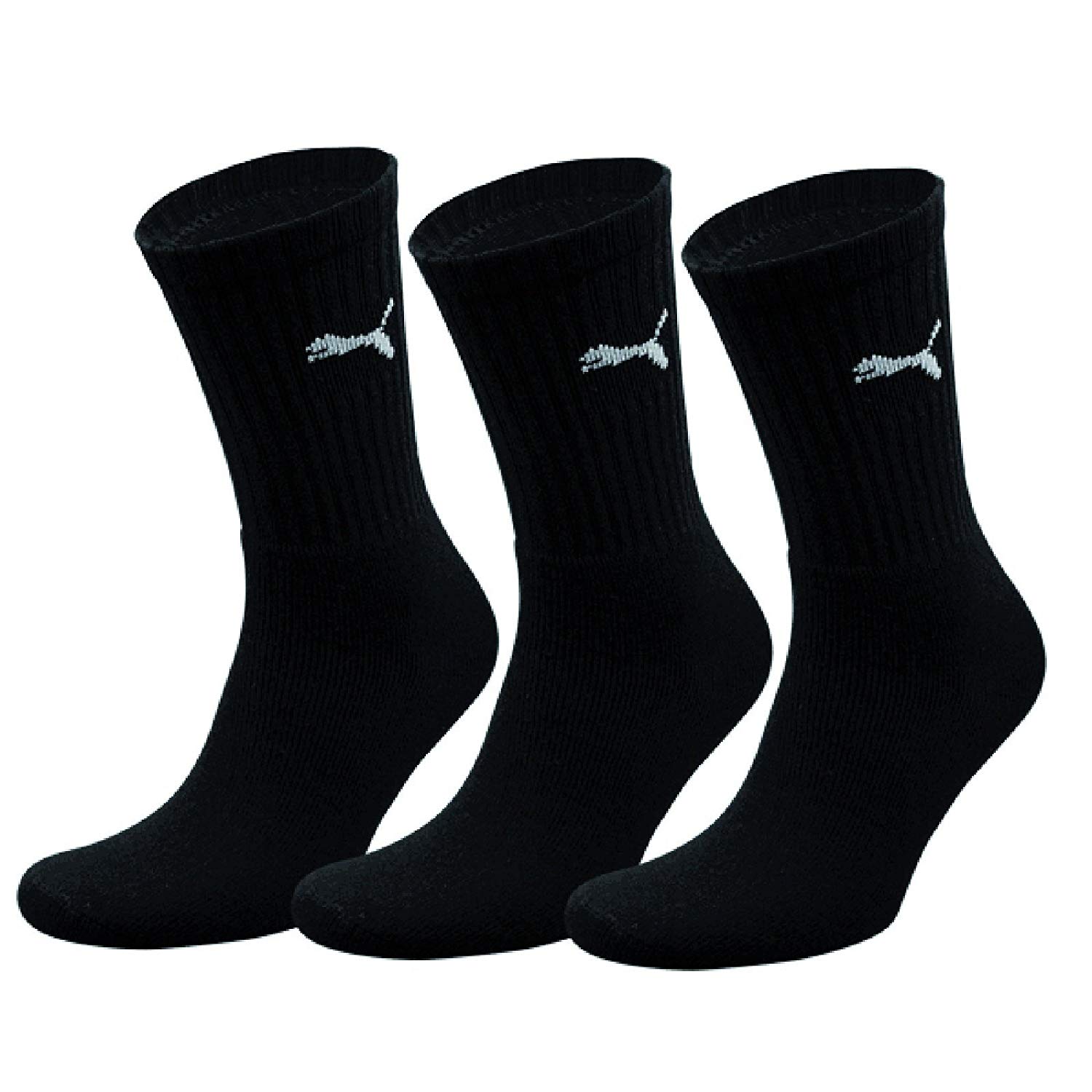 puma socks amazon.com: puma crew socks 3 pair pack/mens socks (7-9 us) (black): sports ZRKELAV