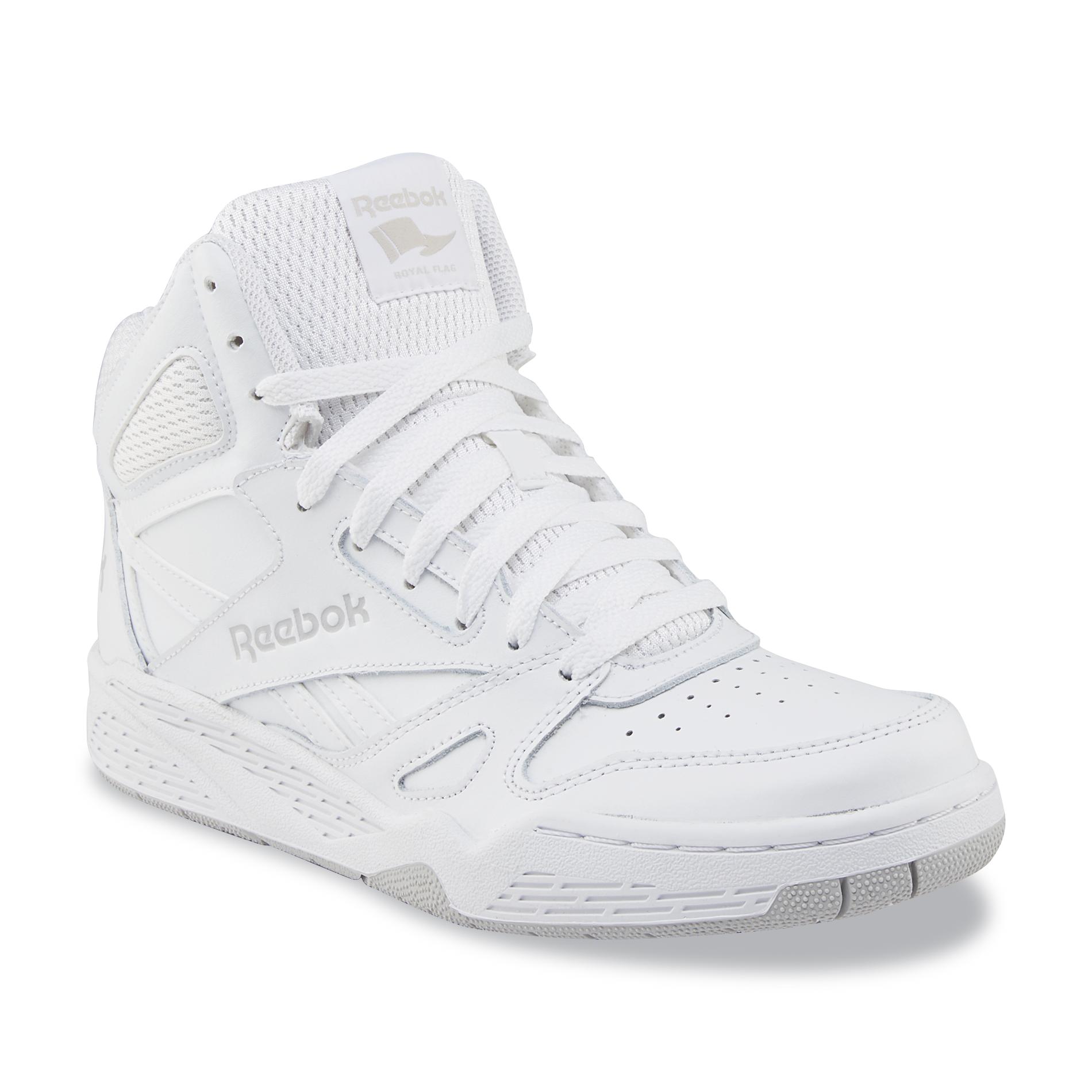 reebok high tops reebok reebok menu0027s royal bb4500 high-top leather basketball shoe - white RHRPFQS