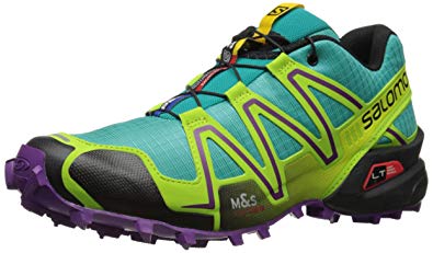 salomon running shoes salomon speedcross 3 running shoe - womenu0027s teal blue/granny green/passion  purple 5 VKPFBGP