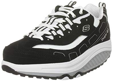 skechers walking shoes skechers womenu0027s shape ups strength wide fitness work out  sneaker,black/white,8.5 DGTOXRC