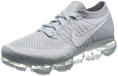 Womens Nike running shoes nike womenu0027s wmns air vapormax flyknit, pure platinum/white-wolf grey, 7.5 HHPHVBH