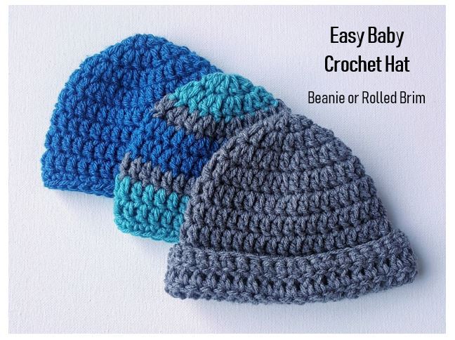 Easy Baby Crochet Hat Pattern for Beginners - JJCrochet