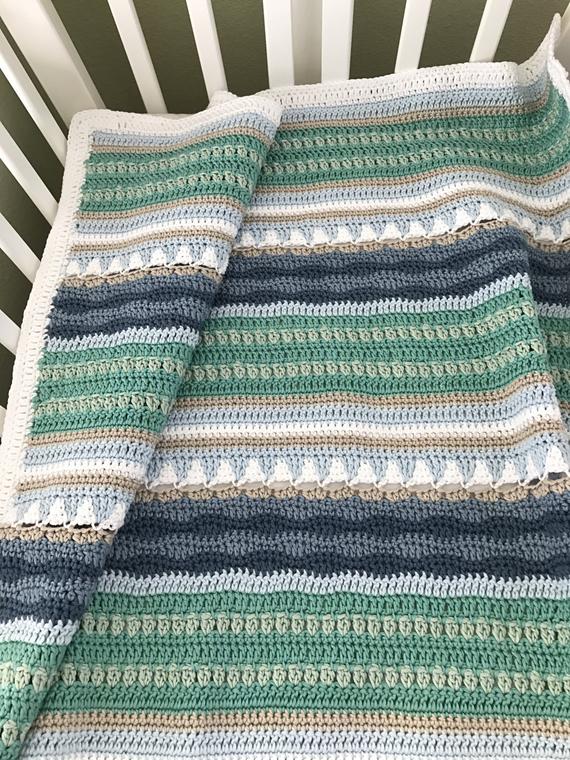 Crochet Baby Blanket Pattern Sailboats Baby Blanket Pattern | Etsy