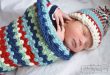 My Merry Messy Life: Baby Boy Crochet Layette - Cocoon and Hat