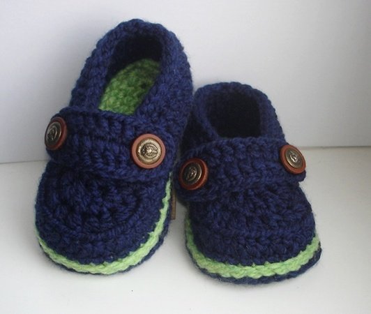 Easy Crochet Pattern Baby Loafers, Baby Booties, Crochet Booty for