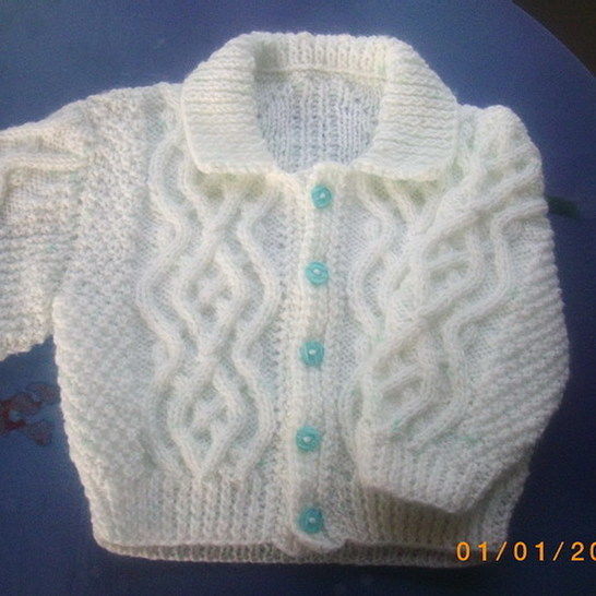 Fiachra baby and toddler cardigan - knitting pattern