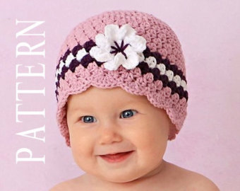 Beautifull and elegant baby crochet hats