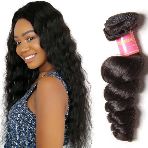 100% Virgin Remy Brazilian Hair Extensions, Loose Wave