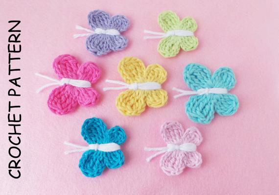 BUTTERFLY CROCHET PATTERN By Kerry Jayne Designs Crochet | Etsy
