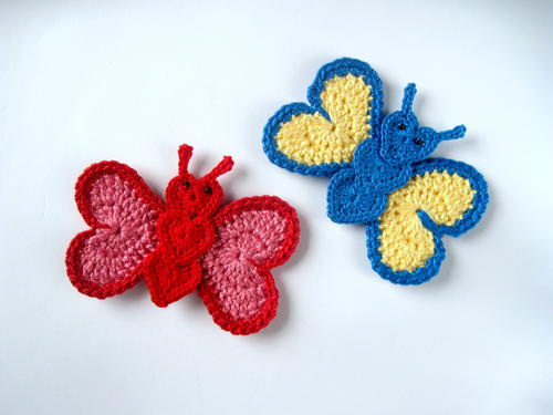 Crochet Butterfly Applique | AllFreeCrochet.com