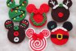 Mickey&Minnie Mouse Christmas crochet pattern, Christmas Ornament,  Christmas wreath, xmas tree, Gingerbread, Santa Claus, lollipop, Rudolph