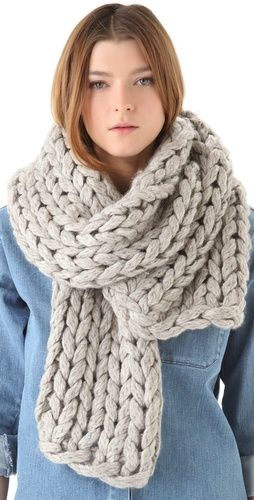 Chunky Knit Scarf | I Love Winter | Knitting, Crochet, Chunky knit