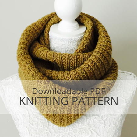 BIRCHY LAKE Infinity Cowl Knitting Pattern - Kniterations - Craftfoxes