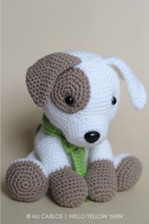 Crochet Amigurumi Puppy Dog PATTERN ONLY, Jack Pup, pdf Stuffed