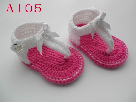Baby Sandals Crochet Pattern Heel Strap, Crochet Baby Shoes 60pairs